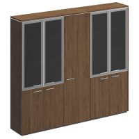 Шкаф комбинированный (со стеклом + для одежды узкий + со стеклом) ВЛ 361 ДТ