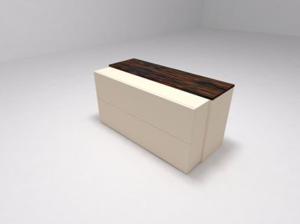 Декоративный топ для блока с ящиками белый (меламин)