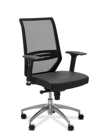Кресло Aero lux сетка/ткань Bahama / черная/синяя