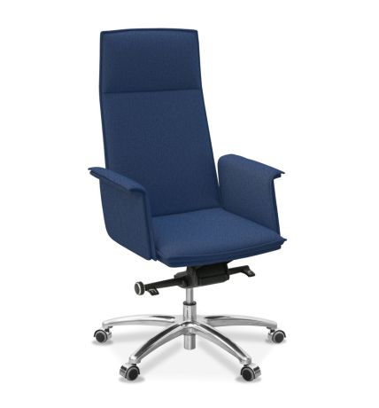Кресло руководителя Лео ткань Bahama / синяя
