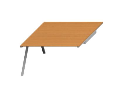 Двойной стол для тумбы опорной серый