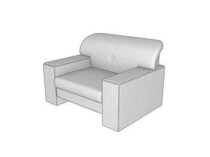 Кресло экокожа Ecotex / коричневая 3012