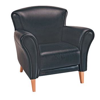 Кресло экокожа / черная